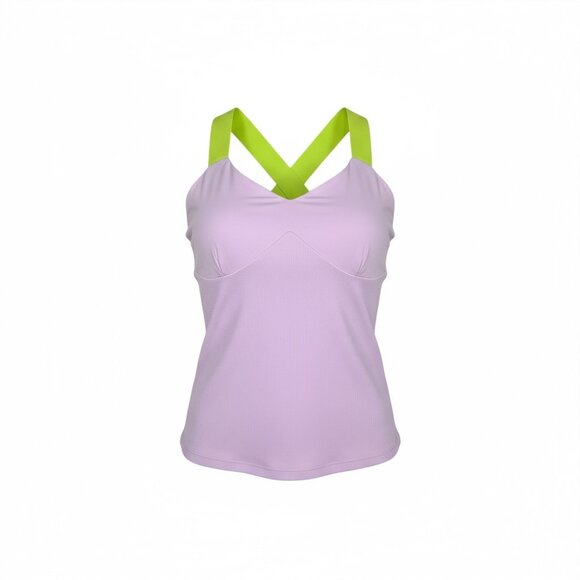 Original Penguin Pink Athletic Tank Top/Cami Size M NWT Neon Green Cross-Back - Picture 1 of 9